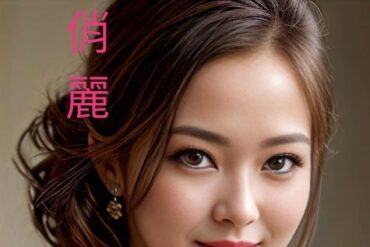 Stunning AI beauty woman - beautiful Asian woman with a stylish hairstyle and makeup