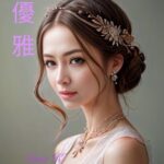 Beautiful and elegant woman wearing a crown in an AI-enhanced image