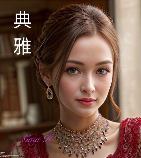 SEO friendly alt text: "Elegant and beautiful AI woman in traditional attire"