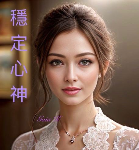 Beautiful woman with calm and steady demeanor in Ai穩定心神美女 image