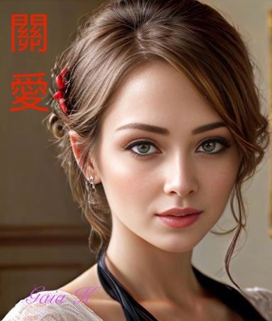 AI technology showing care and concern for a beautiful woman in Chinese