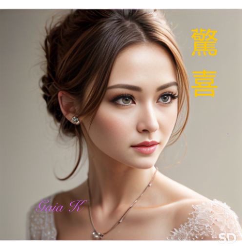 Beautiful woman looking surprised in an AI technology concept - AI驚喜美女