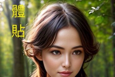 Natural beauty with Ai technology embraces the essence of nature - Ai體貼自然美女