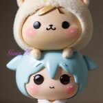 Cute double-headed WowWow dolls - Ai